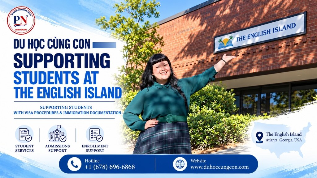Du Hoc Cung Con - Dedicated Student Support at The English Island