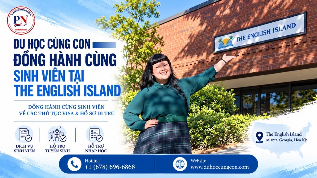 Du Học Cùng Con đồng hành cùng sinh viên tại The English Island